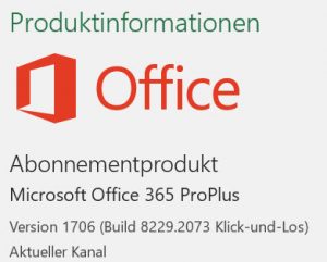Update-Kanal in Office365 - Excel 2016 Schulung PowerBI